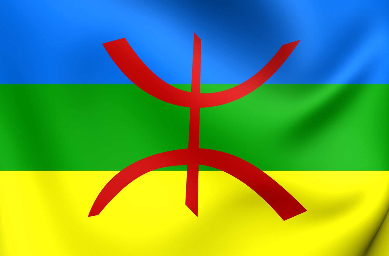 Drapeau amazigh conservé dans les médias historiques de PRISMA